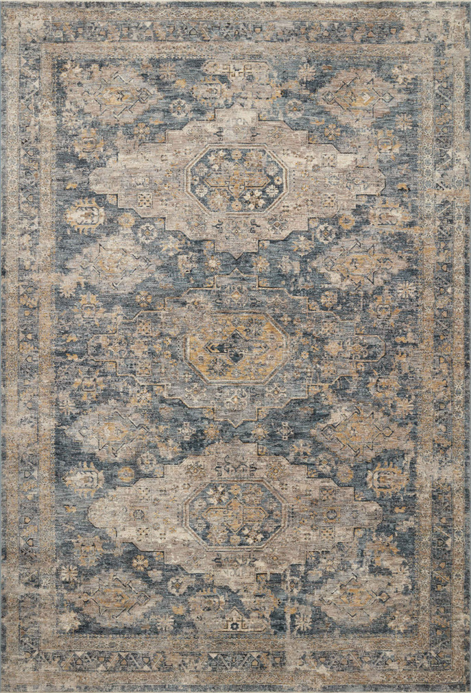 Loloi Gaia Denim  Taupe 18 x 18 Sample Rug