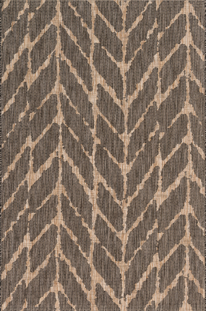 Loloi Isle Charcoal  Mocha 18 x 18 Sample Rug