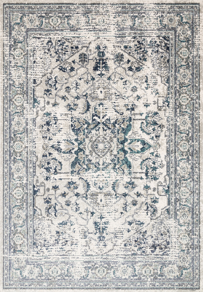 Loloi II Joaquin Lt. Green  Blue 18 x 18 Sample Rug