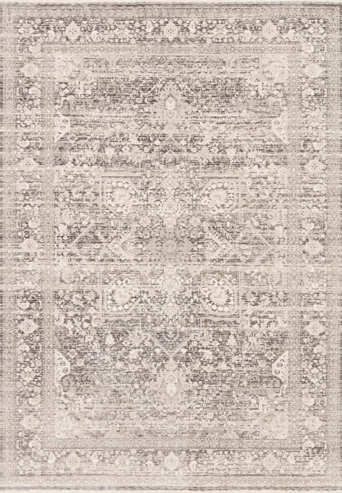 Loloi Homage Ivory  Grey 18 x 18 Sample Rug