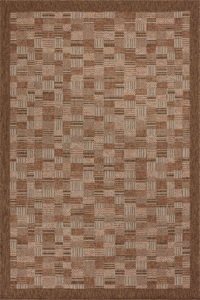 Loloi II Merrick Chestnut  Fiesta 18 x 18 Sample Rug