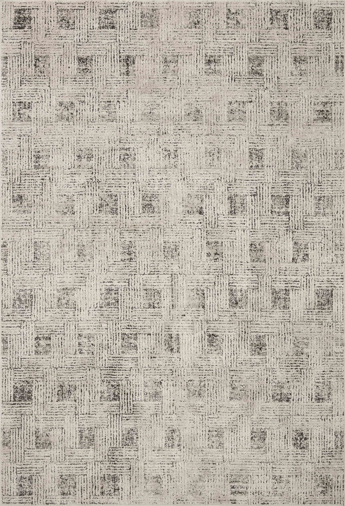 Loloi II Kamala Grey  Graphite 18 x 18 Sample Rug