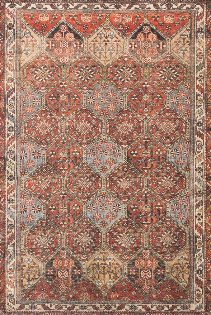 Loloi II Loren Spice  Multi 18 x 18 Sample Rug
