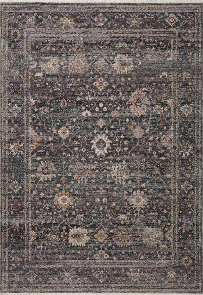 Loloi Lyra Ink  Multi 18 x 18 Sample Rug