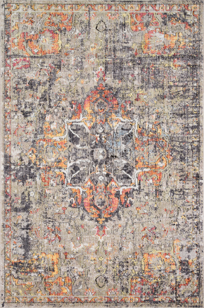 Loloi Medusa Taupe  Sunset 18 x 18 Sample Rug
