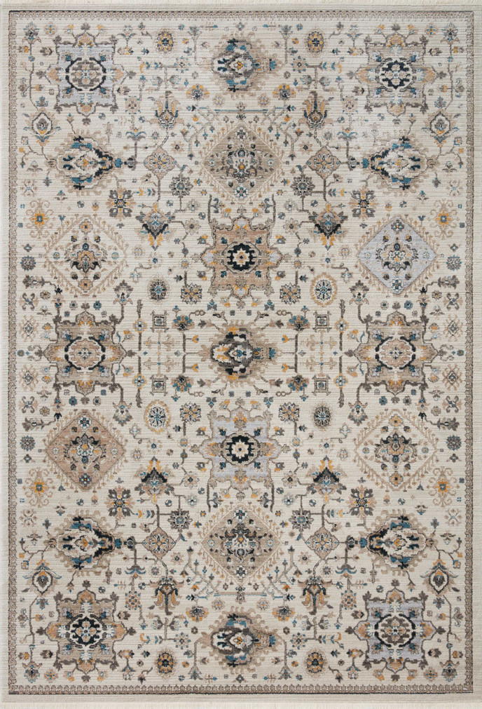 Loloi Leigh Ivory  Taupe 18 x 18 Sample Rug