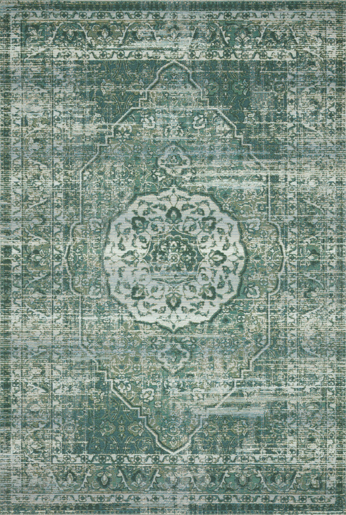 Loloi Mika Green  Mist 18 x 18 Sample Rug