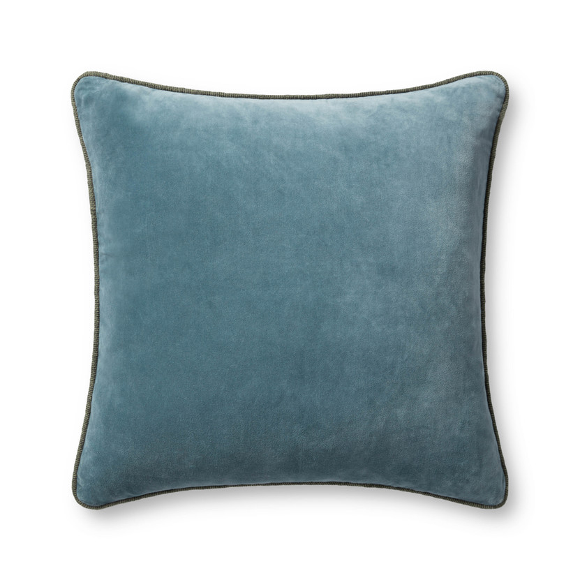 Chris Loves Julia x Loloi Liza Blue 22 x 22 Cover Only Pillow