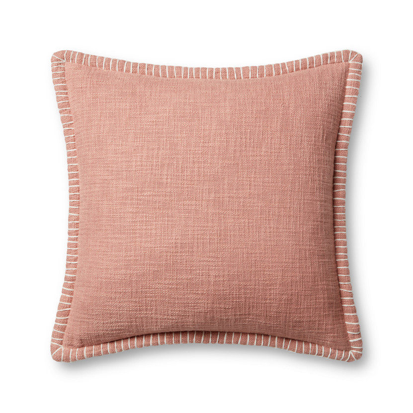 Loloi PLL0109 Pink 22 x 22 Cover Only Pillow