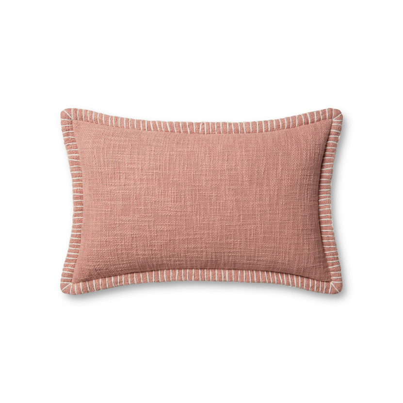 Loloi PLL0109 Pink 13 x 21 Cover Only Pillow