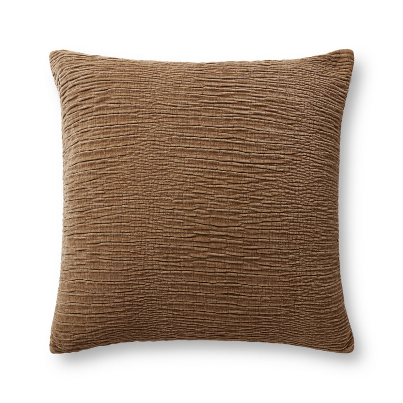 Loloi Brown 22 x 22 Cover Only Pillow