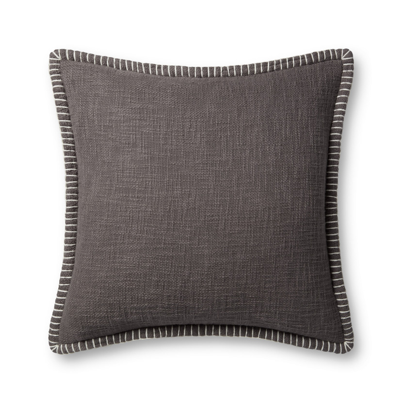 Loloi PLL0109 Grey 22 x 22 Cover Only Pillow