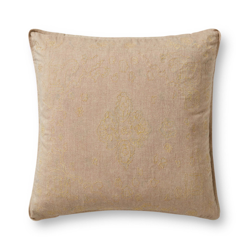Loloi P0894 Red  Gold 22 x 22 Cover Only Pillow