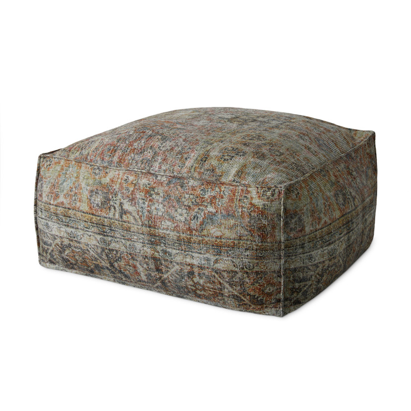 Loloi LPF0038 Multi 36W x 36D x 17H Pouf