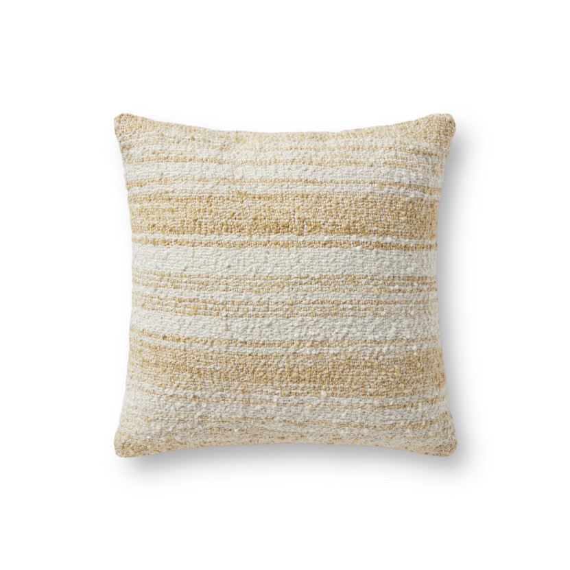 Chris Loves Julia x LoloiPCJ0001 Gold  Ivory 18 x 18 Pillow