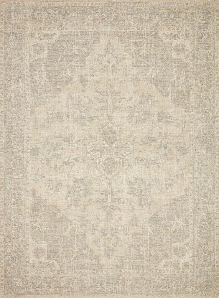 Loloi Priya Ivory  Grey 18 x 18 Sample Rug