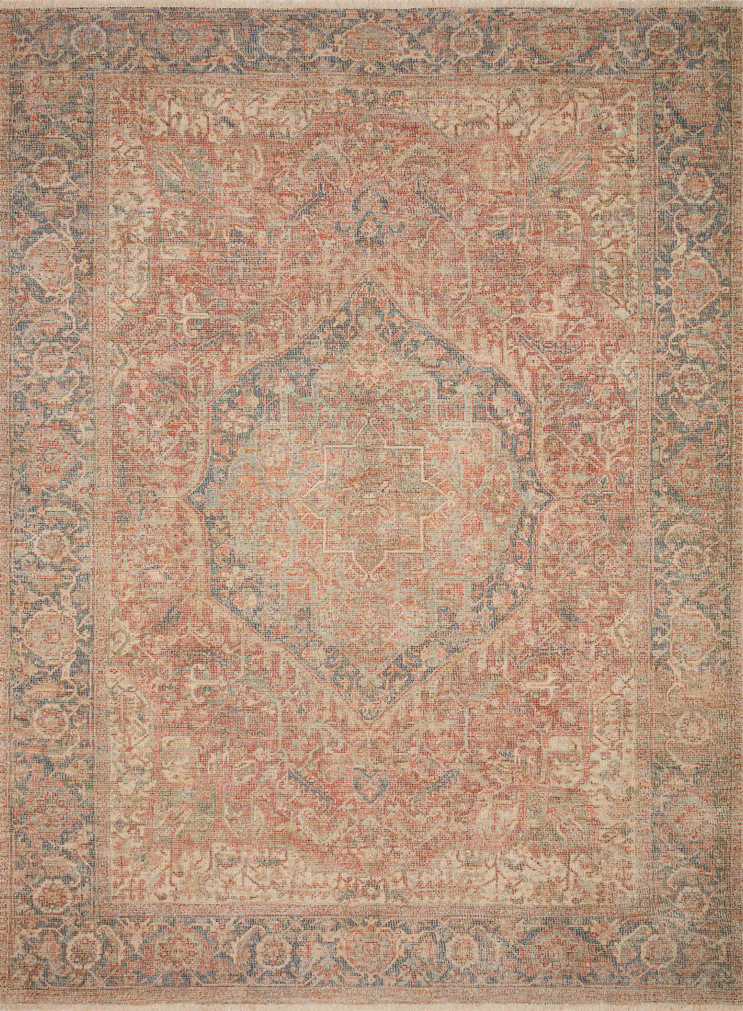 Loloi Priya Brick  Navy 18 x 18 Sample Rug