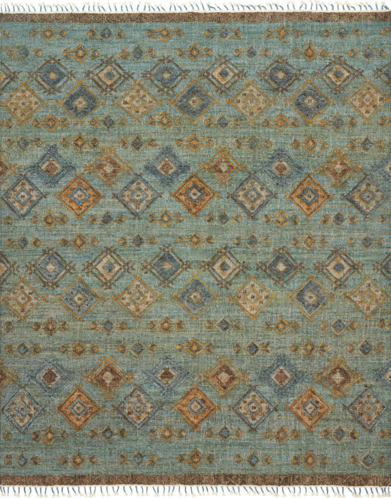 Loloi Owen Sea  Blue 18 x 18 Sample Rug