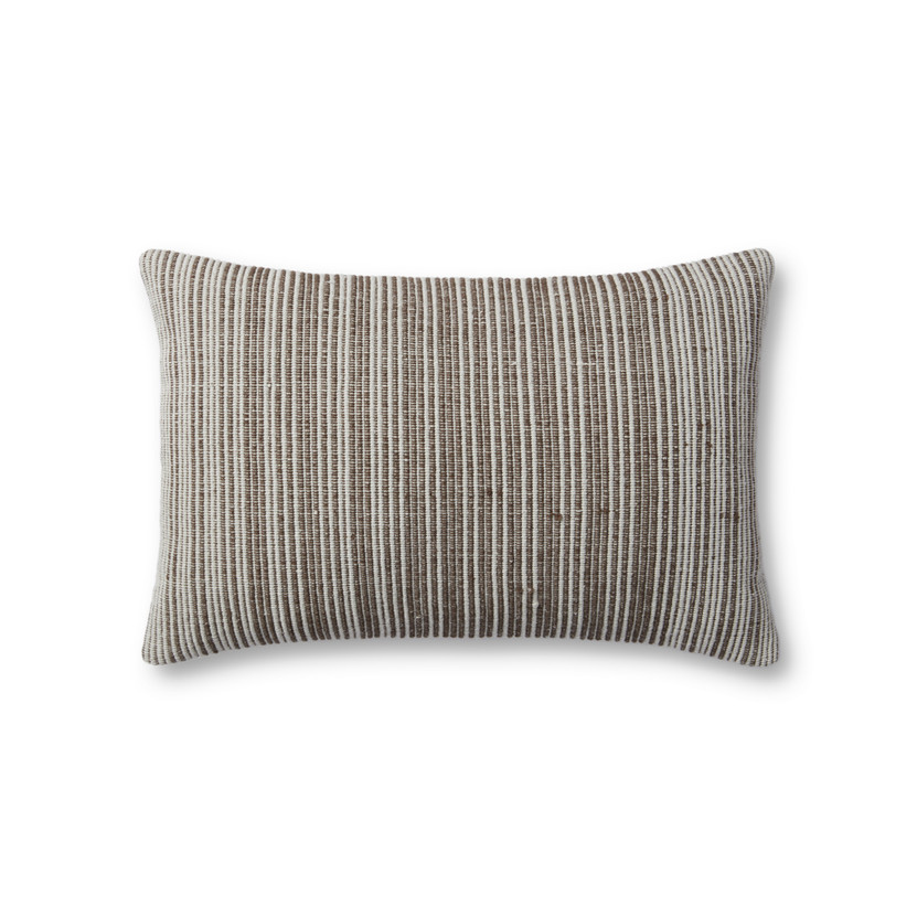 Jean Stoffer x Loloi Allen Mocha  Mist 16 x 26 Cover wPoly Pillow