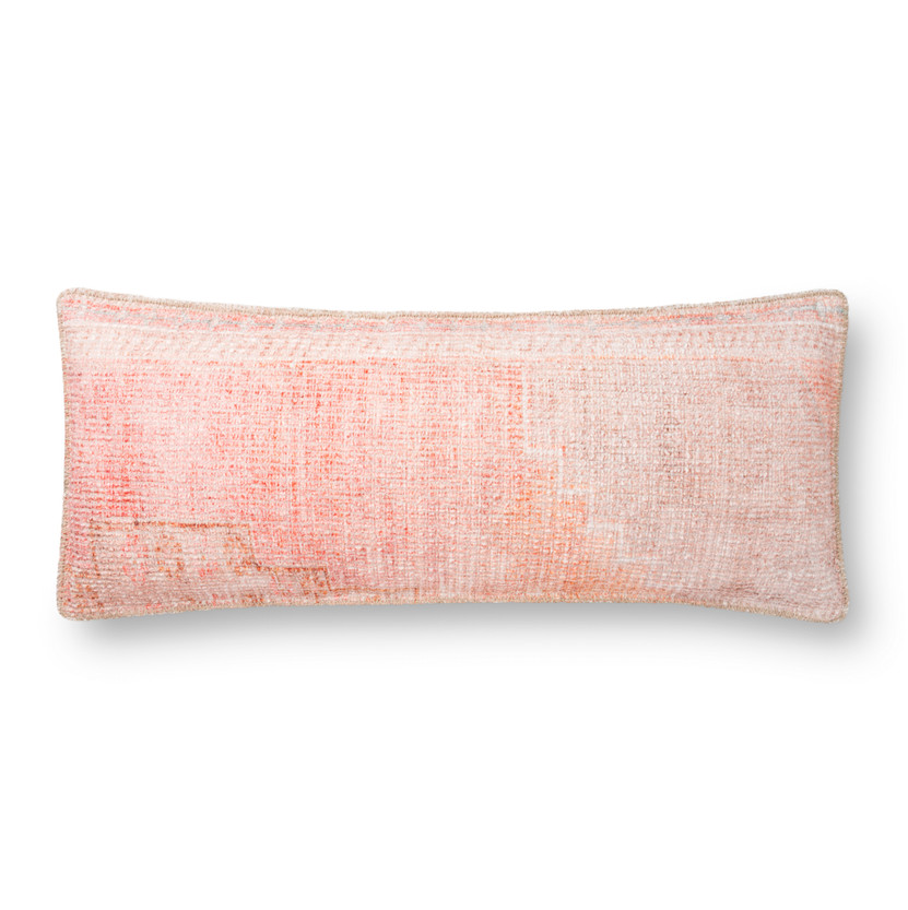 Loloi P0853 Coral 13 x 35 Cover wPoly Pillow