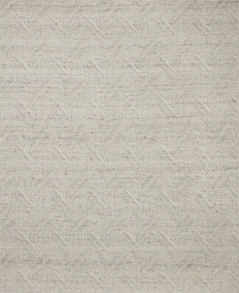 Loloi Raven Silver  Ivory 18 x 18 Sample Rug