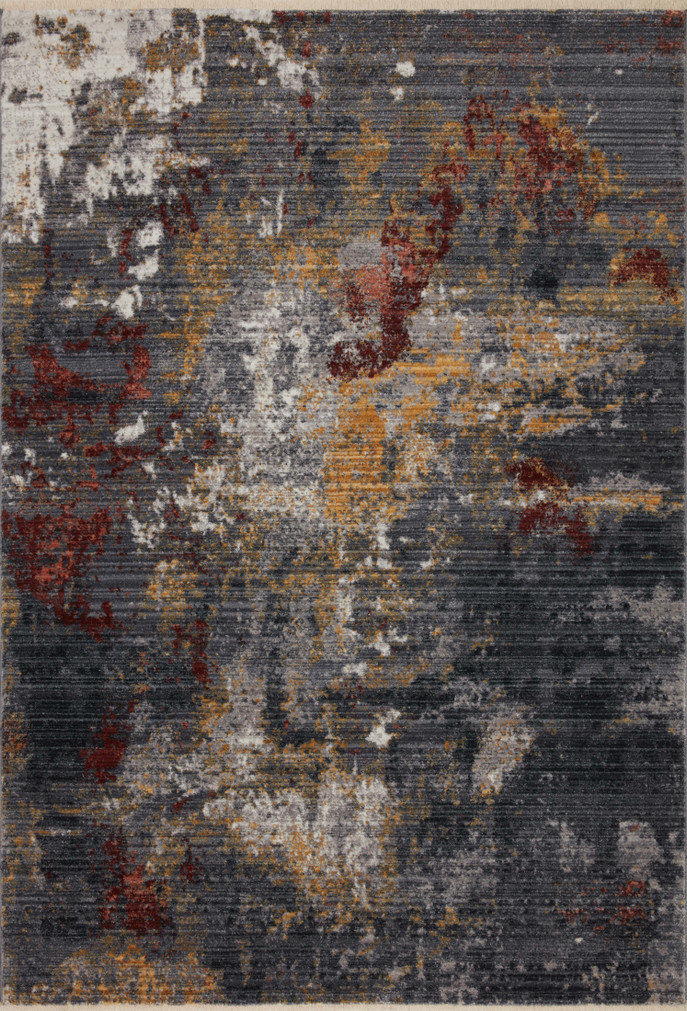 Loloi II Samra Dk. Grey  Spice 18 x 18 Sample Rug