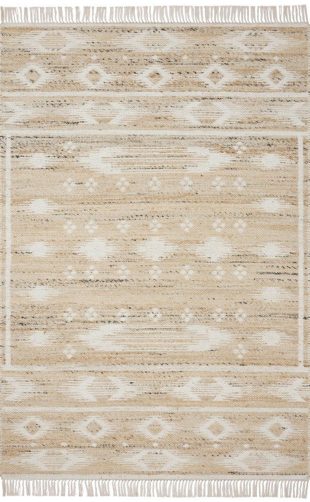 Angela Rose x Loloi Rivers Natural  Ivory 18 x 18 Sample Rug