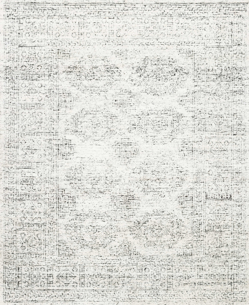 Loloi Vestige White  Black 18 x 18 Sample Rug