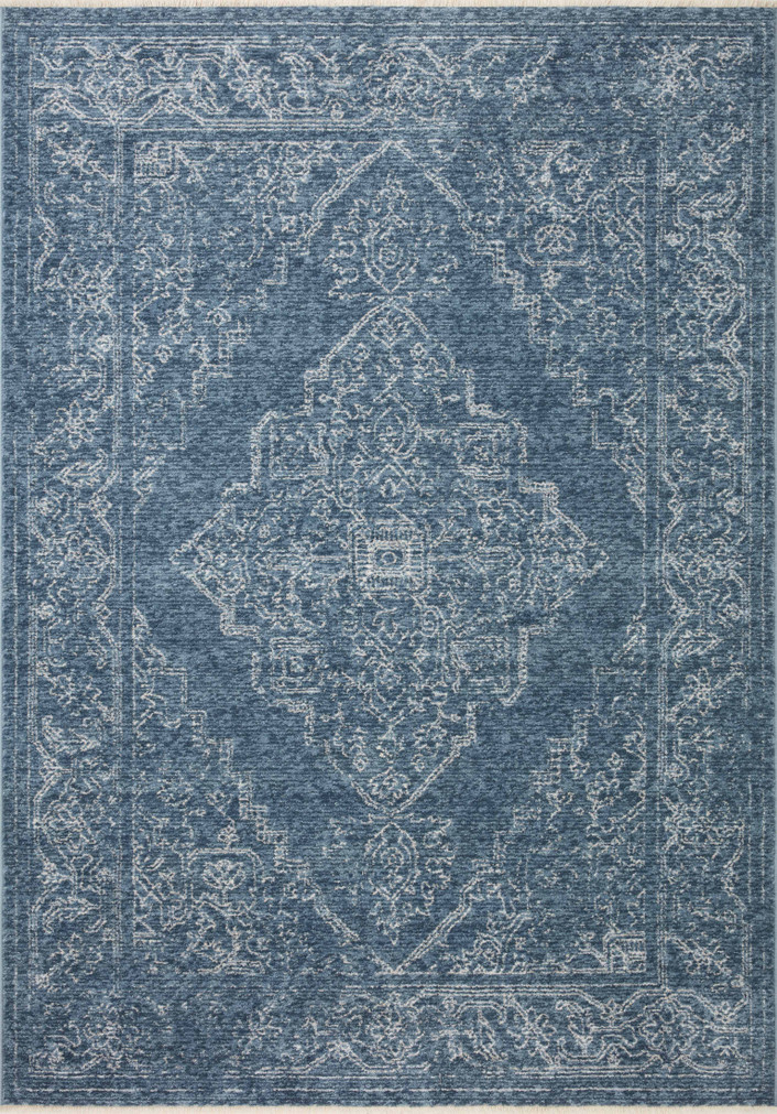 Loloi II Vance Denim  Dove 18 x 18 Sample Rug (1)