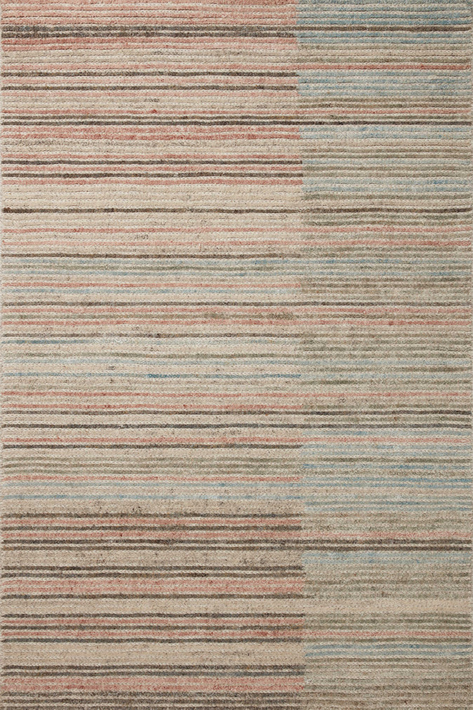 Loloi Stiles Beige  Multi 18 x 18 Sample Rug