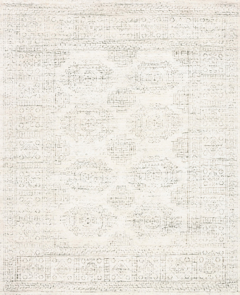 Loloi Vestige White  Stone 18 x 18 Sample Rug