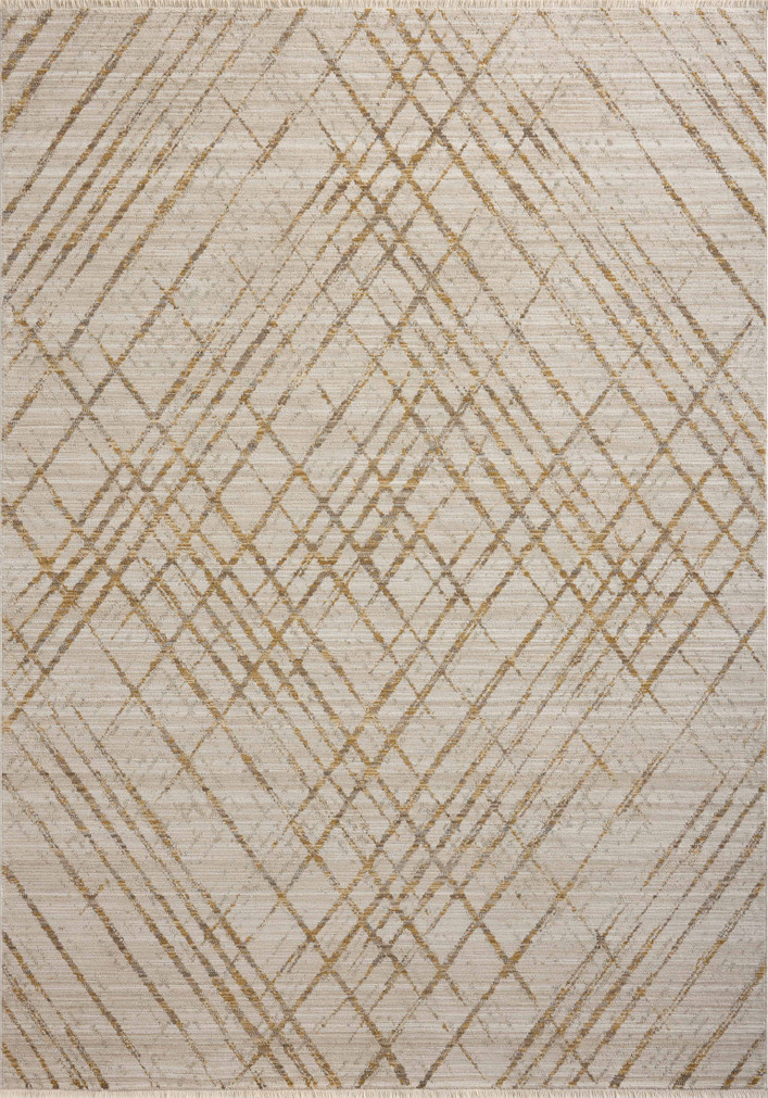 Loloi II Wade Beige  Gold 18 x 18 Sample Rug