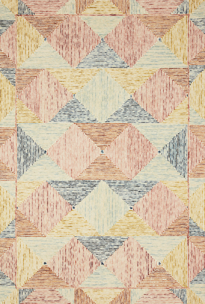 Loloi II Spectrum Ivory  Multi 18 x 18 Sample Rug