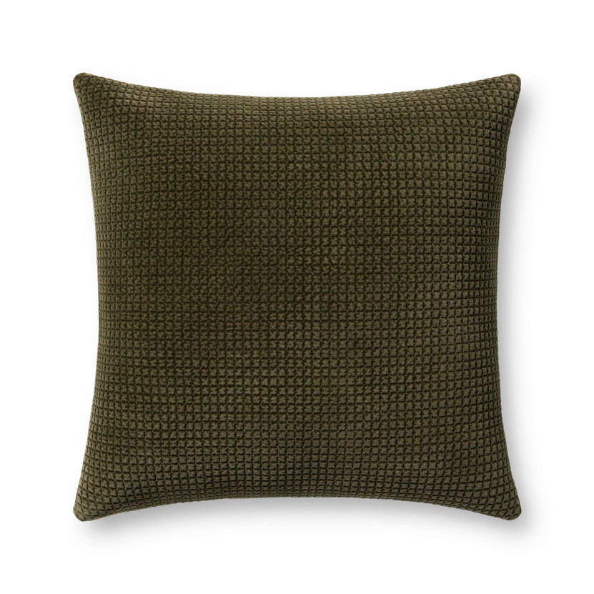 Loloi PLL0130 Dark Olive 22 x 22 Cover Only Pillow