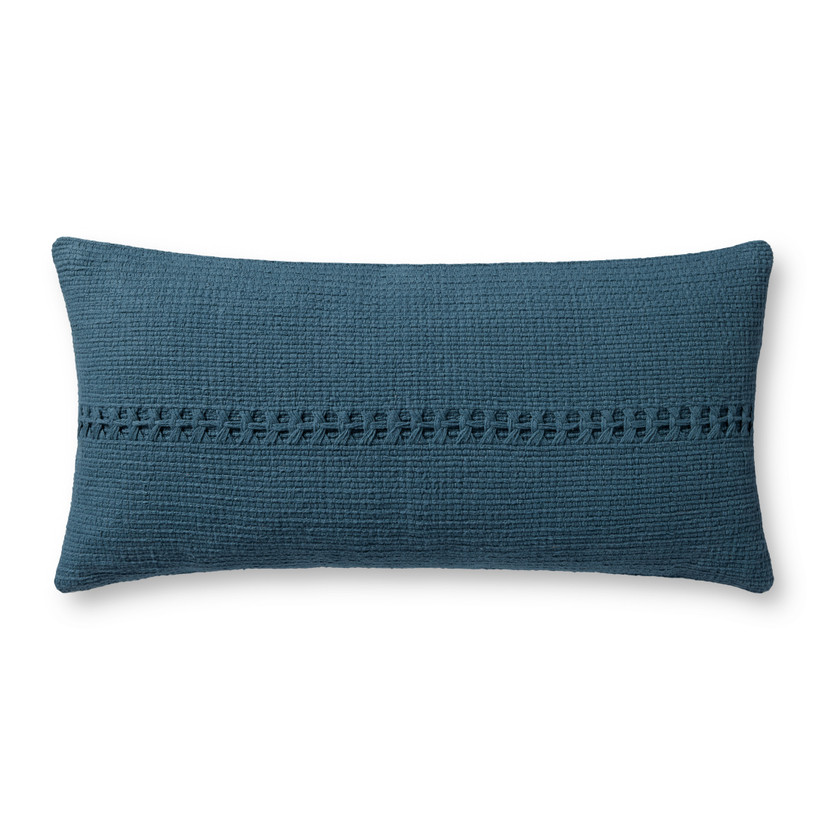 Chris Loves Julia x Loloi Harvey Blue 12 x 27 Cover w Down Pillow