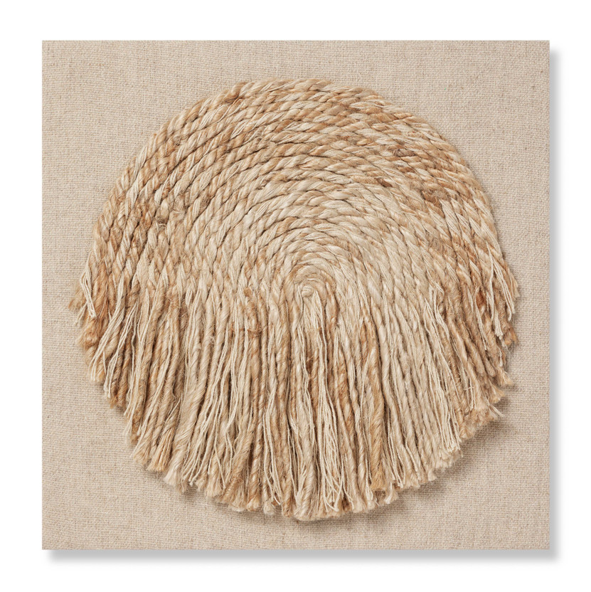 Loloi Baby Sunshine Natural  Beige 2-5 x 2-5 Wall Art