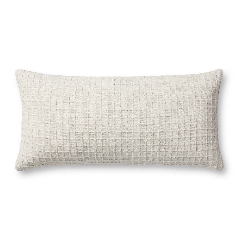Jean Stoffer x Loloi PJS0015 Ivory 12 x 27 Cover Only Pillow