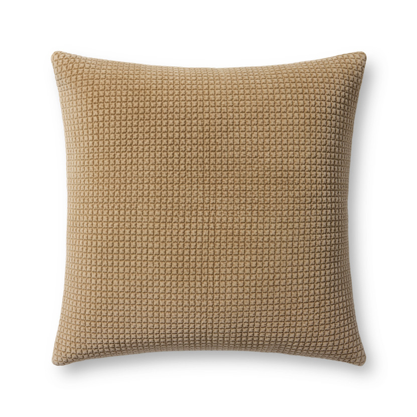 Loloi PLL0130 Tan 22 x 22 Cover Only Pillow