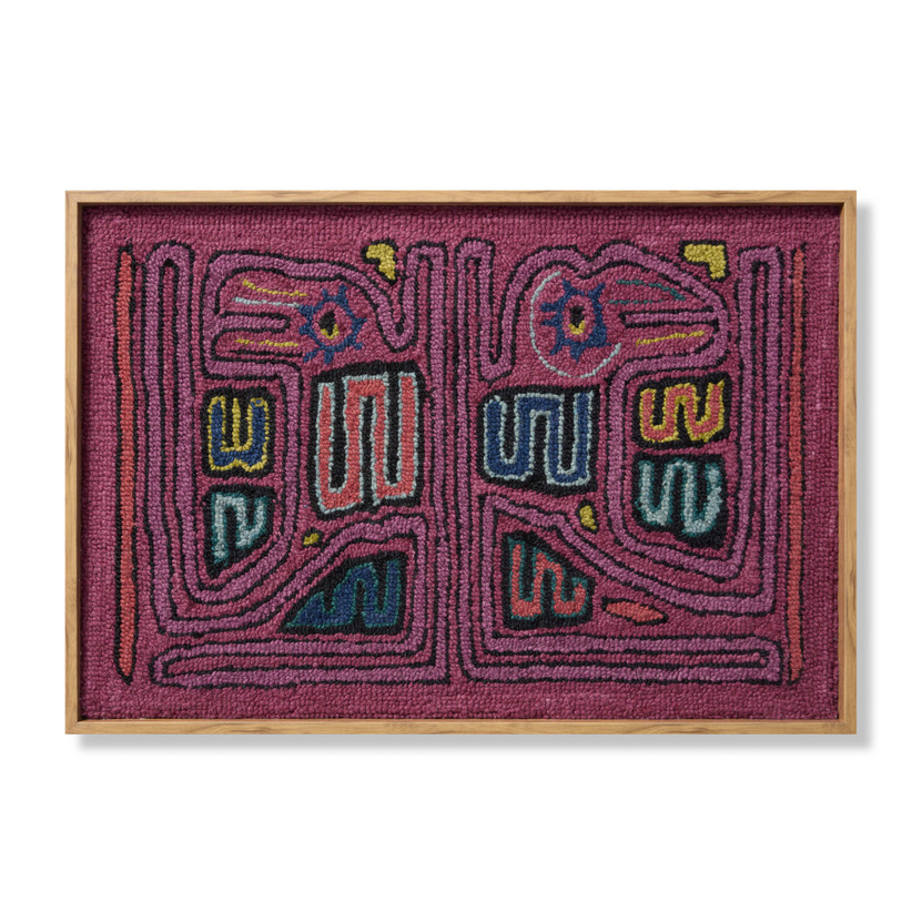 Loloi Condor Pink  Multi 3-2 x 2-2 Wall Art