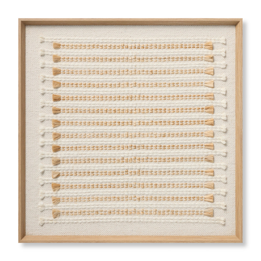 Loloi Sherwood Beige 2-5 x 2-5 Wall Art