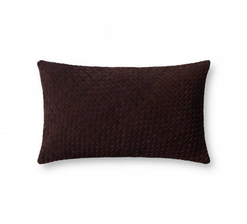 Loloi PLL0129 Brown 13 x 21 Cover wPoly Pillow