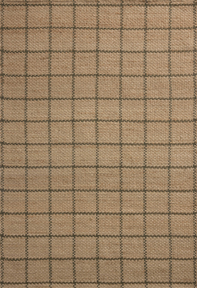 Chris Loves Julia x Loloi Fletcher Natural  Olive 18 x 18 Sample Rug