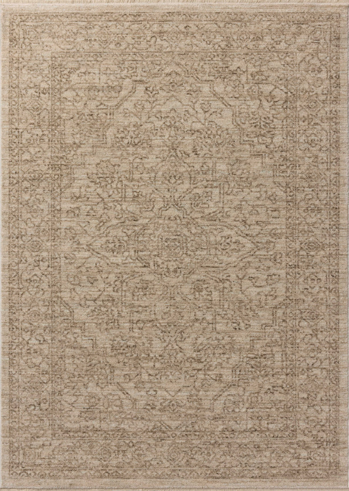 Loloi II Newman Taupe  Bone 18 x 18 Sample Rug