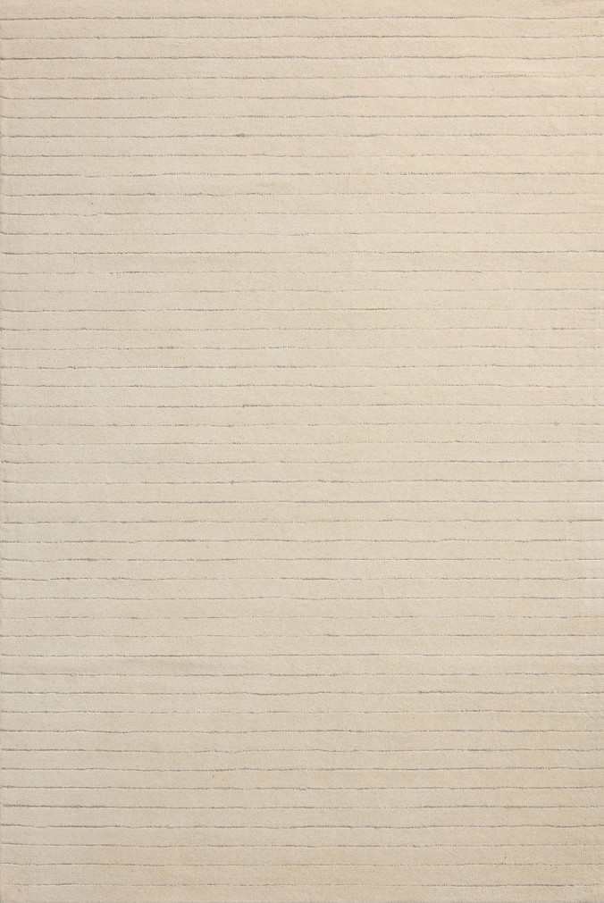 Chris Loves Julia x Loloi Henry Ivory  Dove 18 x 18 Sample Rug