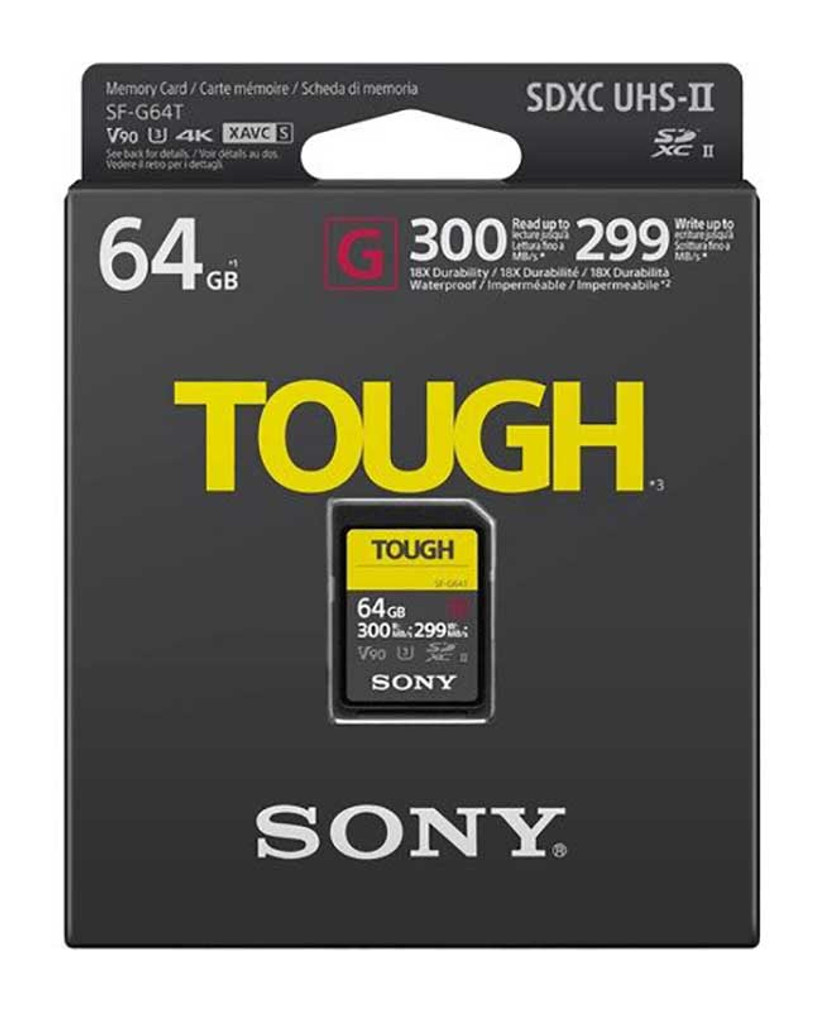 Sony 64GB SF-G Tough Series UHS-II SDHC Memory Card