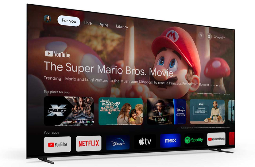 Sony BRAVIA 8 OLED TV 77-Inch 4K HDR Google TV in Black