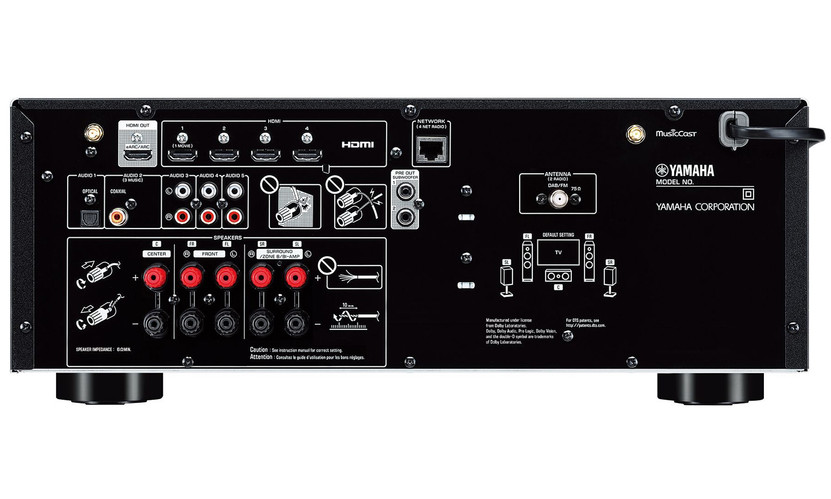 Yamaha Black 5.2 Channel AV Receiver With 8K HDMI And MusicCast