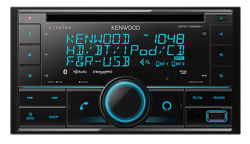 Kenwood 2-Din CD Receiver With Bluetooth  HD Radio