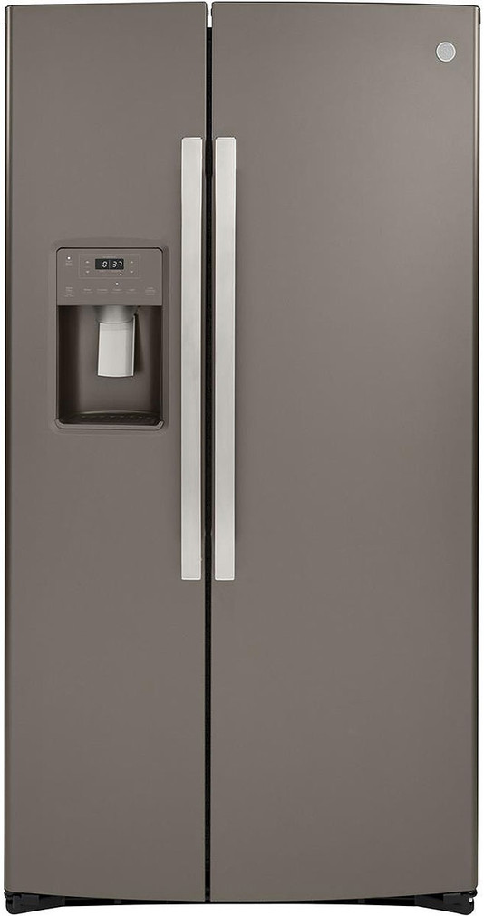 GE 21.8 Cu. Ft. Counter-Depth Side-By-Side Refrigerator 36-Inch Wide in Slate