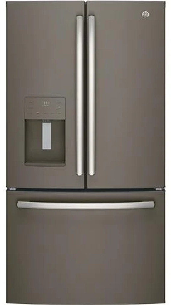 GE 25.7 Cu. Ft. French-Door Refrigerator 36-Inch Wide ADA in Fingerprint Resistant Slate